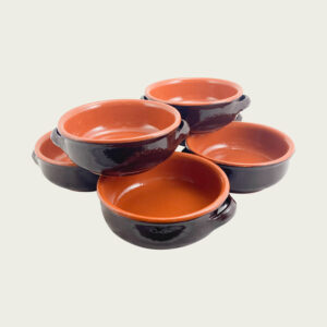 SET 6 TEGAMINI IN TERRACOTTA BRUNELLA