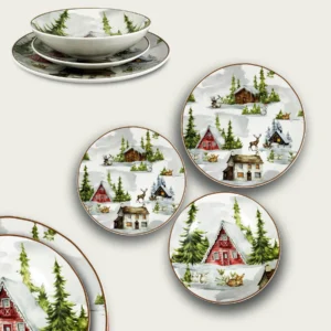 Set 18 Piatti Christmas Land