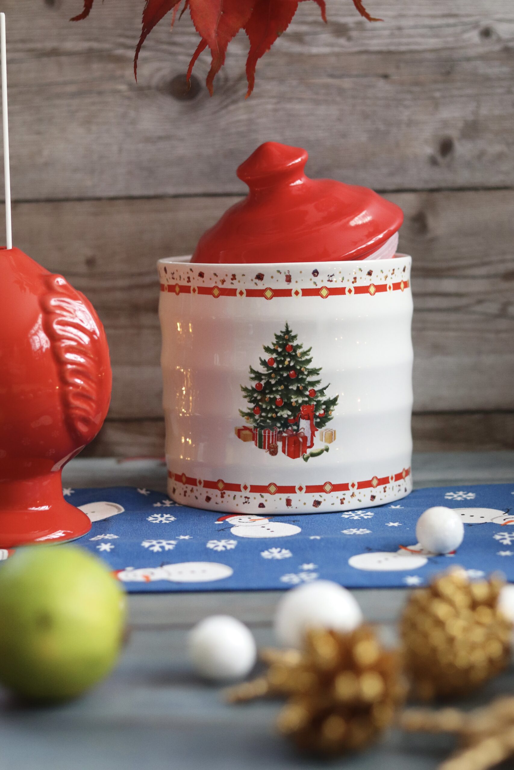 Set 3 Barattoli In Ceramica Christams - Albero (Tree) - Arca Italy