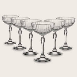 SET 6 CALIC COCKTAIL COUPE AMERICA' 20S CL 23