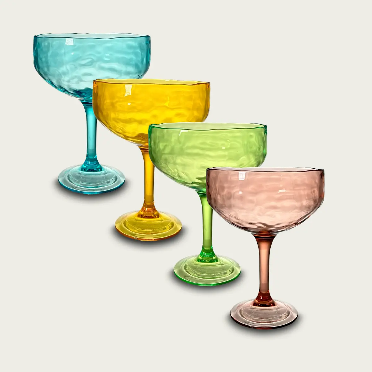 Coppa margarita hammered in plastica acrilica