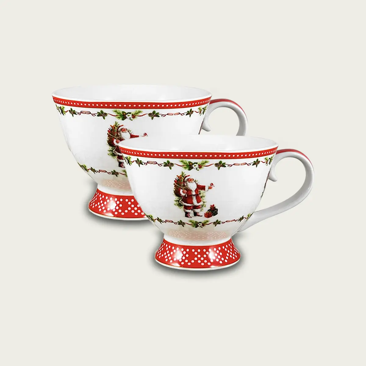 Set 2 mug christmas santa claus