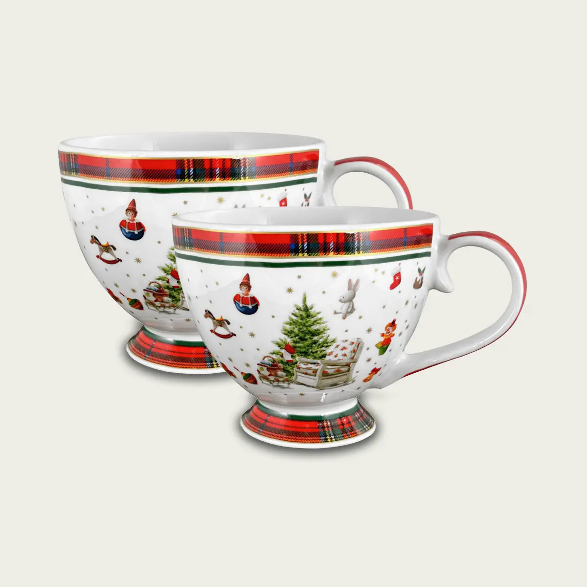 Set 2 mug christmas toys