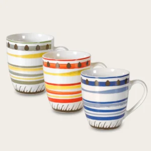 Set 3 tazze mug apulia spirale in porcellana