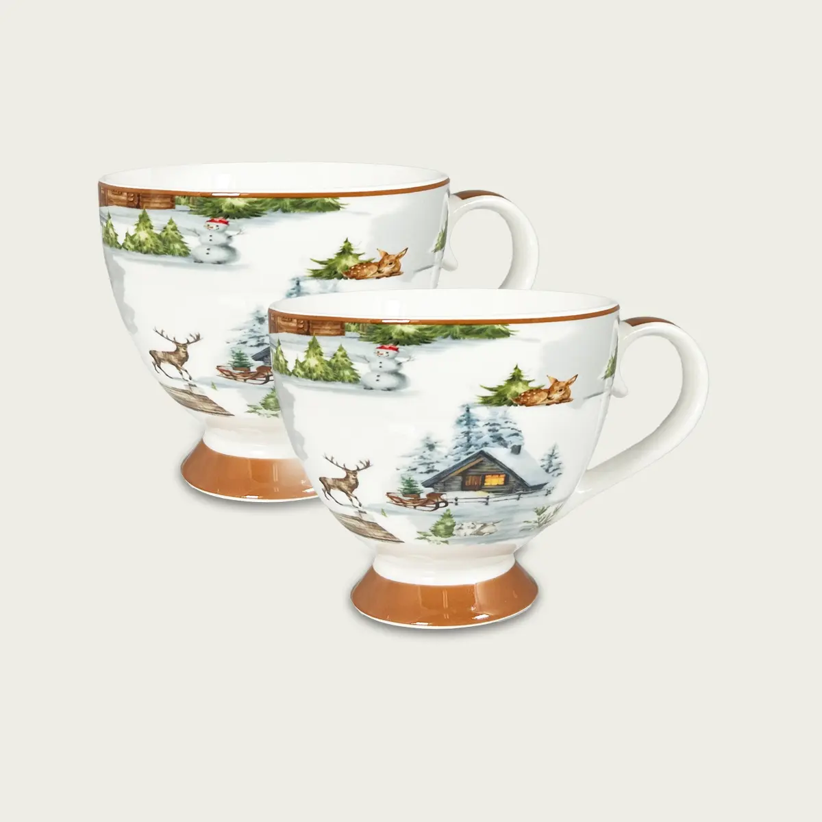 Set 2 mug christmas land