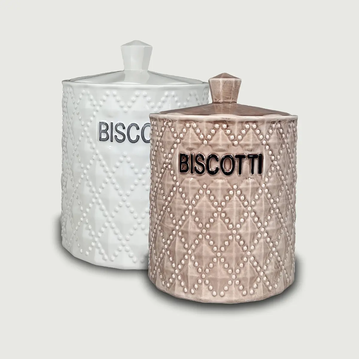 Biscottiera fine in ceramica