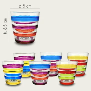 Set 6 tumbler viva in vetro